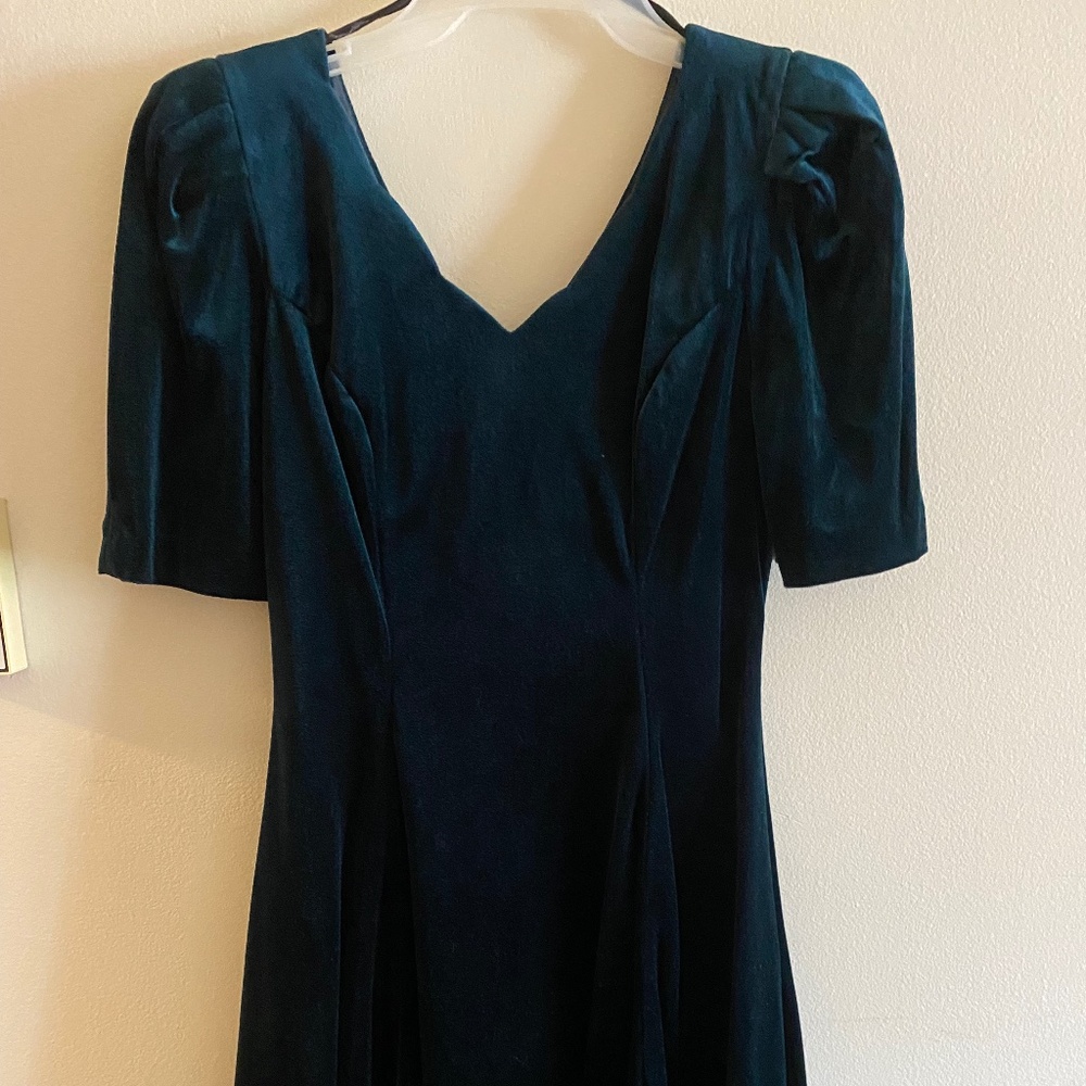 Vintage 80’s DBY Deep Green Dress